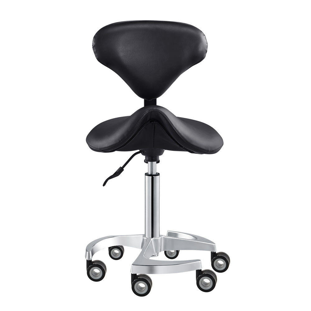 DIR Tao Rolling Saddle Stool with Back