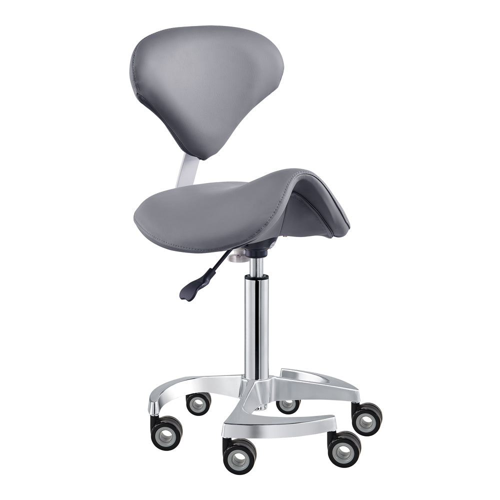DIR Tao Rolling Saddle Stool with Back