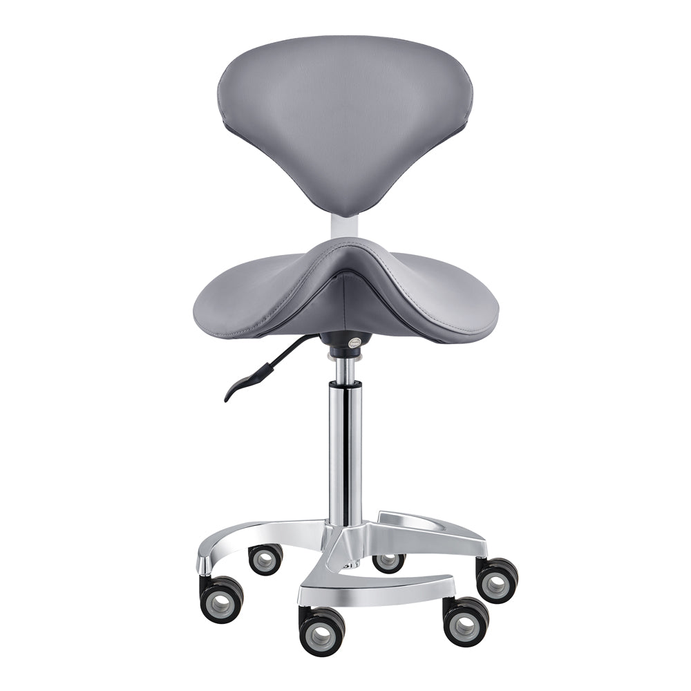 DIR Tao Rolling Saddle Stool with Back