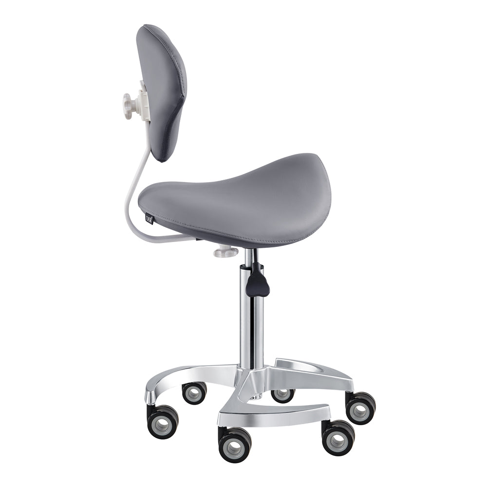 DIR Tao Rolling Saddle Stool with Back