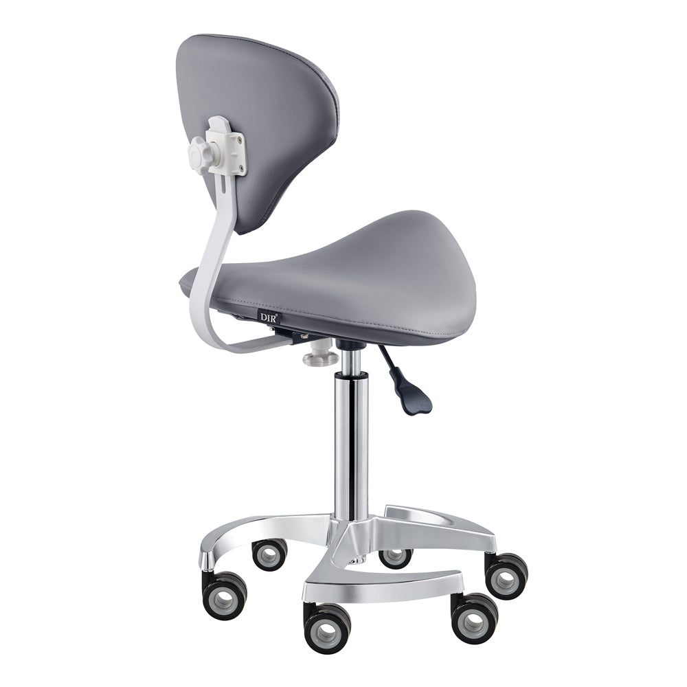 DIR Tao Rolling Saddle Stool with Back