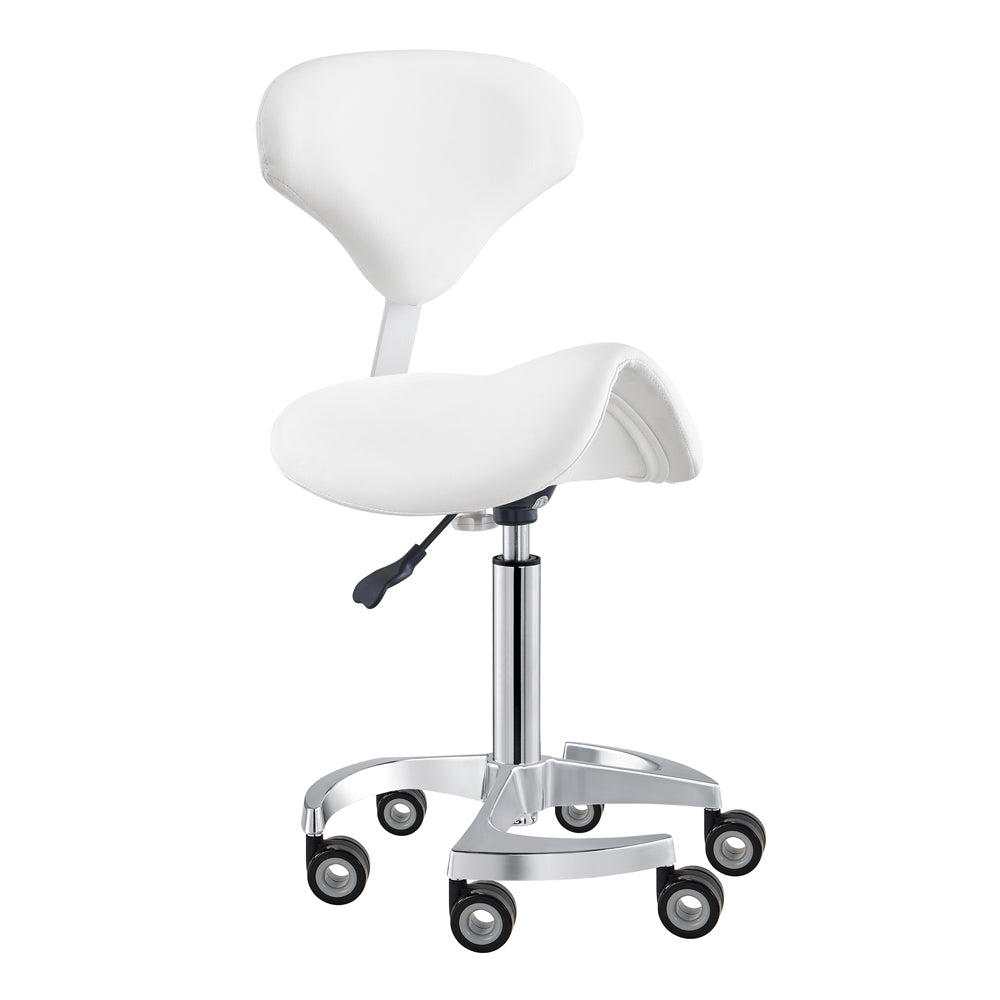 DIR Tao Rolling Saddle Stool with Back