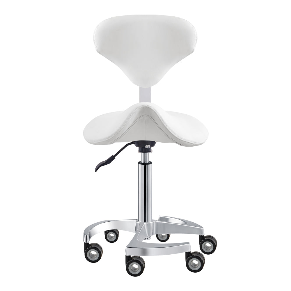 DIR Tao Rolling Saddle Stool with Back