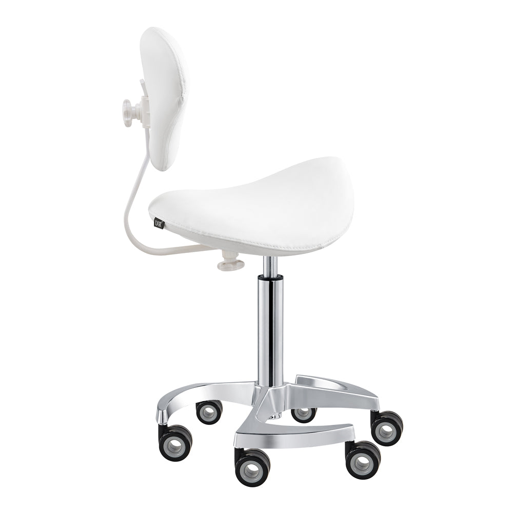 DIR Tao Rolling Saddle Stool with Back