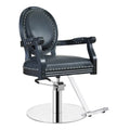 DIR Venture Vintage Styling Chair - Black / Round Base
