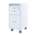 DIR VitaSpa Nail Cart with Rolling Wheels - White