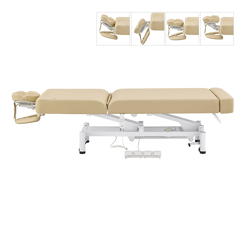 DIR WellRelax 2-Motors Therapy Treatment Table with Tilting Cradle Pillow