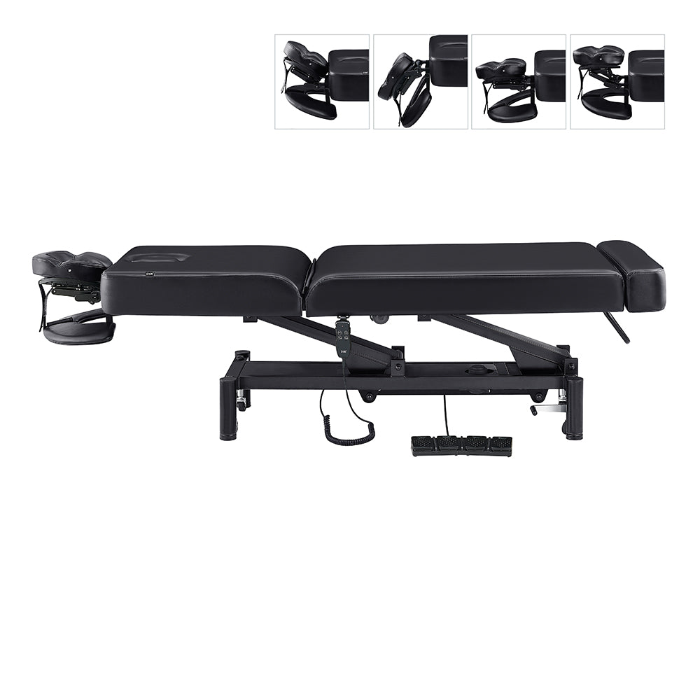 DIR WellRelax 2-Motors Therapy Treatment Table with Tilting Cradle Pillow